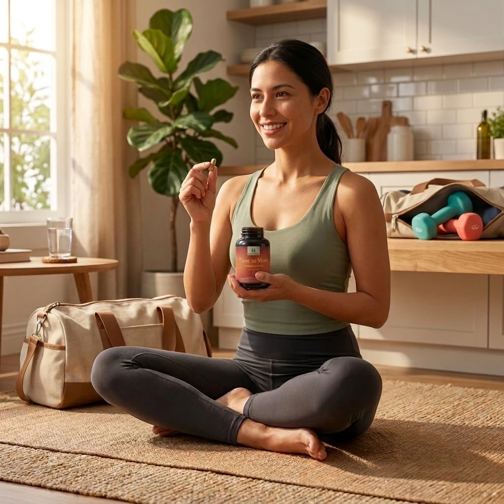 Time to Move_Authentic Life_Suplemento_L-Carnitina Ginseng Rojo Coreano Té Verde